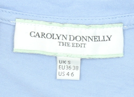 Womens UK Size S Carolyn Donnelly The Edit Blue Basic T-Shirt
