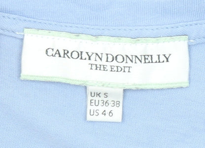 Womens UK Size S Carolyn Donnelly The Edit Blue Basic T-Shirt