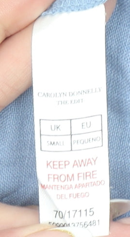 Womens UK Size S Carolyn Donnelly The Edit Blue Basic T-Shirt