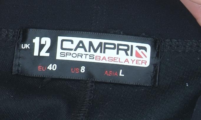 Womens UK Size 12 Campri  Leggings Black Leggings