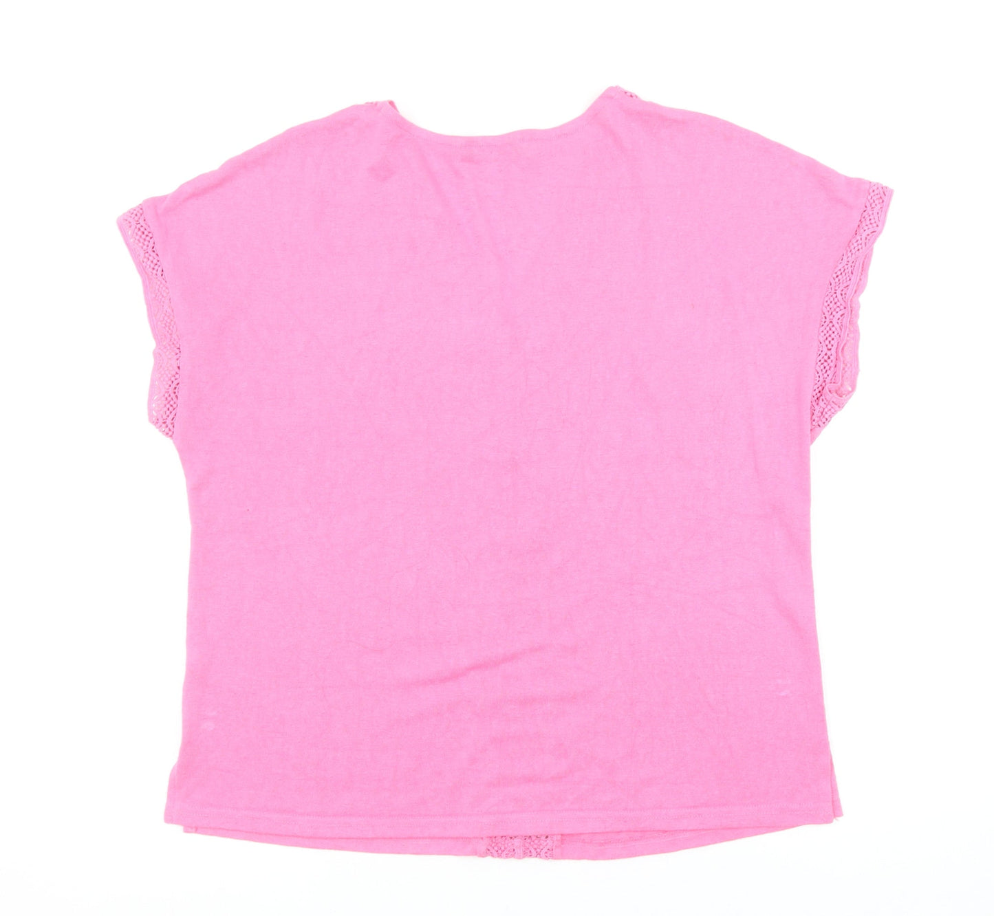 Womens UK Size M Dunnes Stores Pink Basic T-Shirt