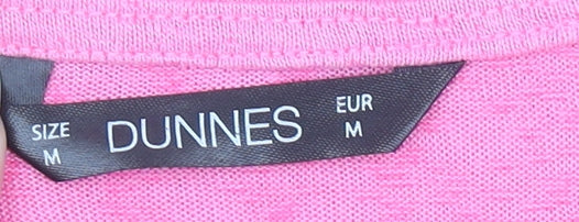 Womens UK Size M Dunnes Stores Pink Basic T-Shirt
