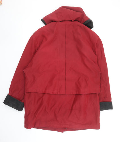 Womens UK Size 10 Savannah Red Rain Coat