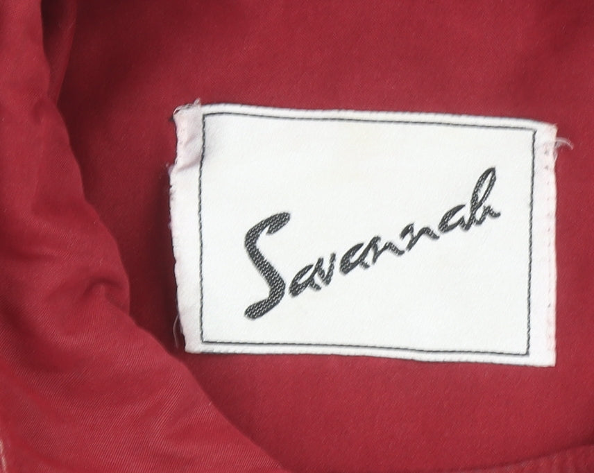 Womens UK Size 10 Savannah Red Rain Coat