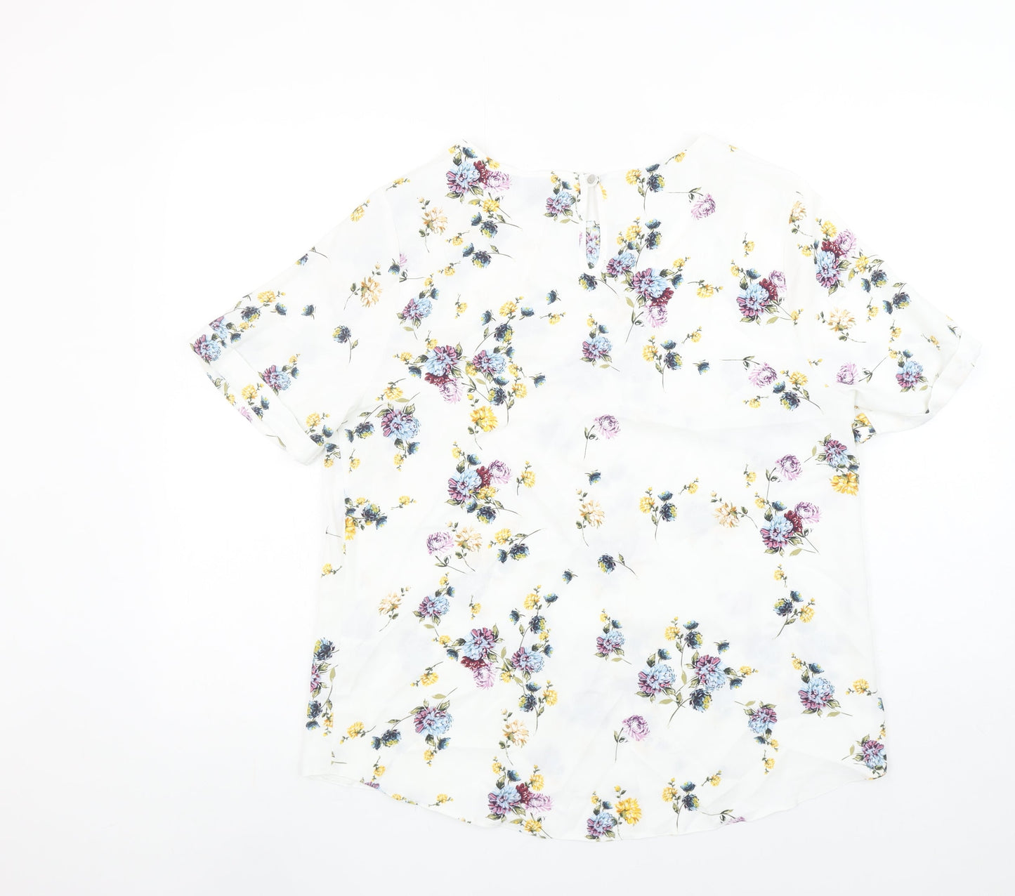 Womens UK Size 14 Primark White Tunic Blouse