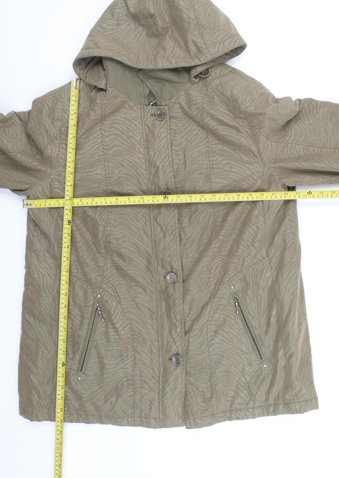 Womens UK Size 20 Barbara Lebek Brown Rain Coat