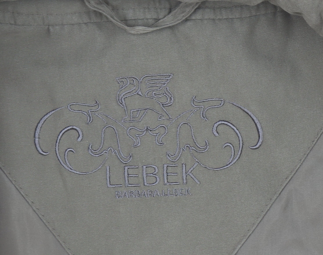 Womens UK Size 20 Barbara Lebek Brown Rain Coat