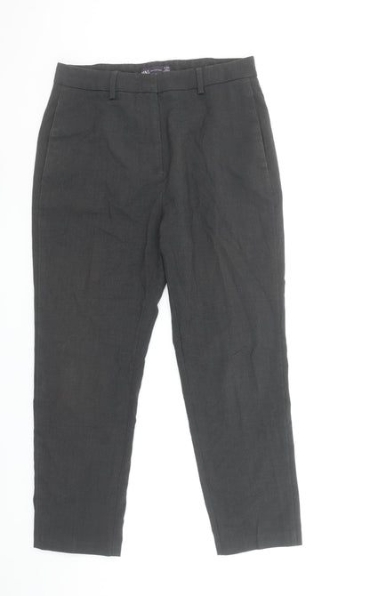 Womens UK Size 10 Marks and Spencer Classic Fit Business Casual Workwear Grey Tr