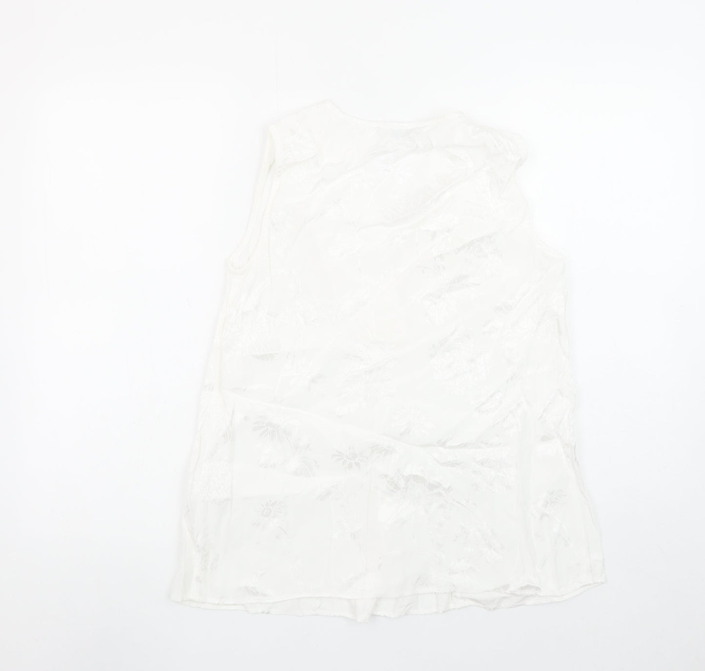 Womens UK Size 10 Principles White Wrap Blouse