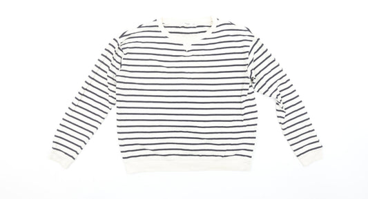 Womens UK Size 8 Mango White Basic T-Shirt