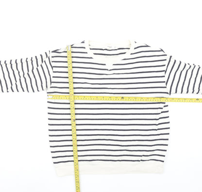 Womens UK Size 8 Mango White Basic T-Shirt