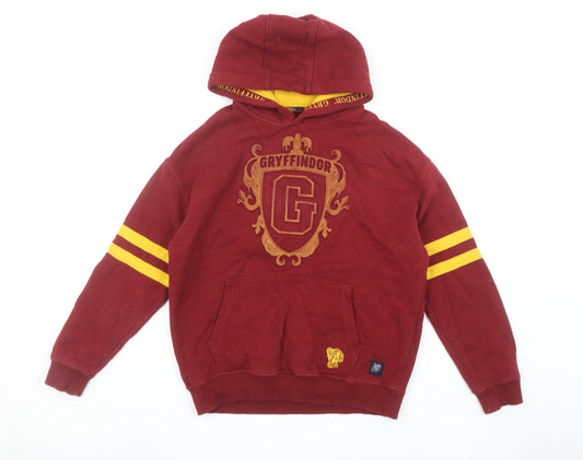 Girls UK Size 12-13 Years Marks and Spencer Red Pullover Hoodie