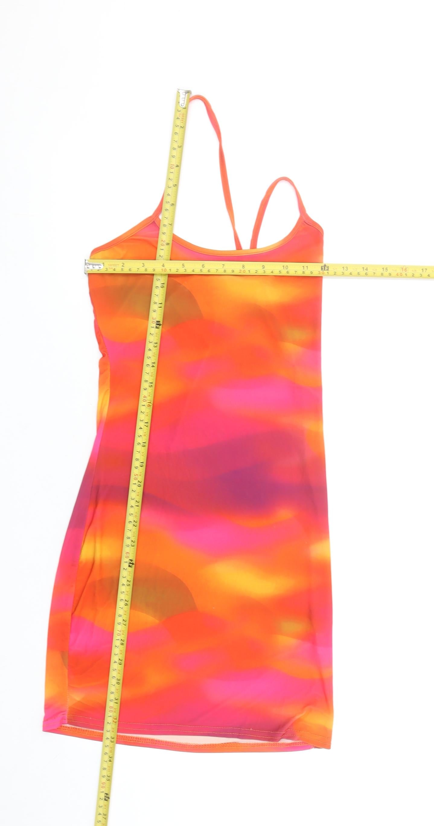 PrettyLittleThing Women’s Multicoloured Slip Dress Size 8 Short