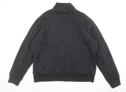 Marks and Spencer Men’s Grey Full Zip Cotton Jumper XL
