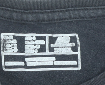 New Balance Womens Black XS Logo Sports T-Shirt