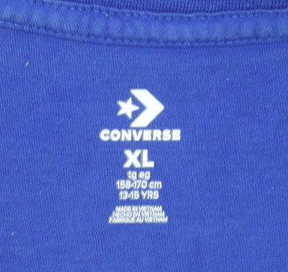 Boys UK Size XL Converse Blue BasicPullover T-Shirt