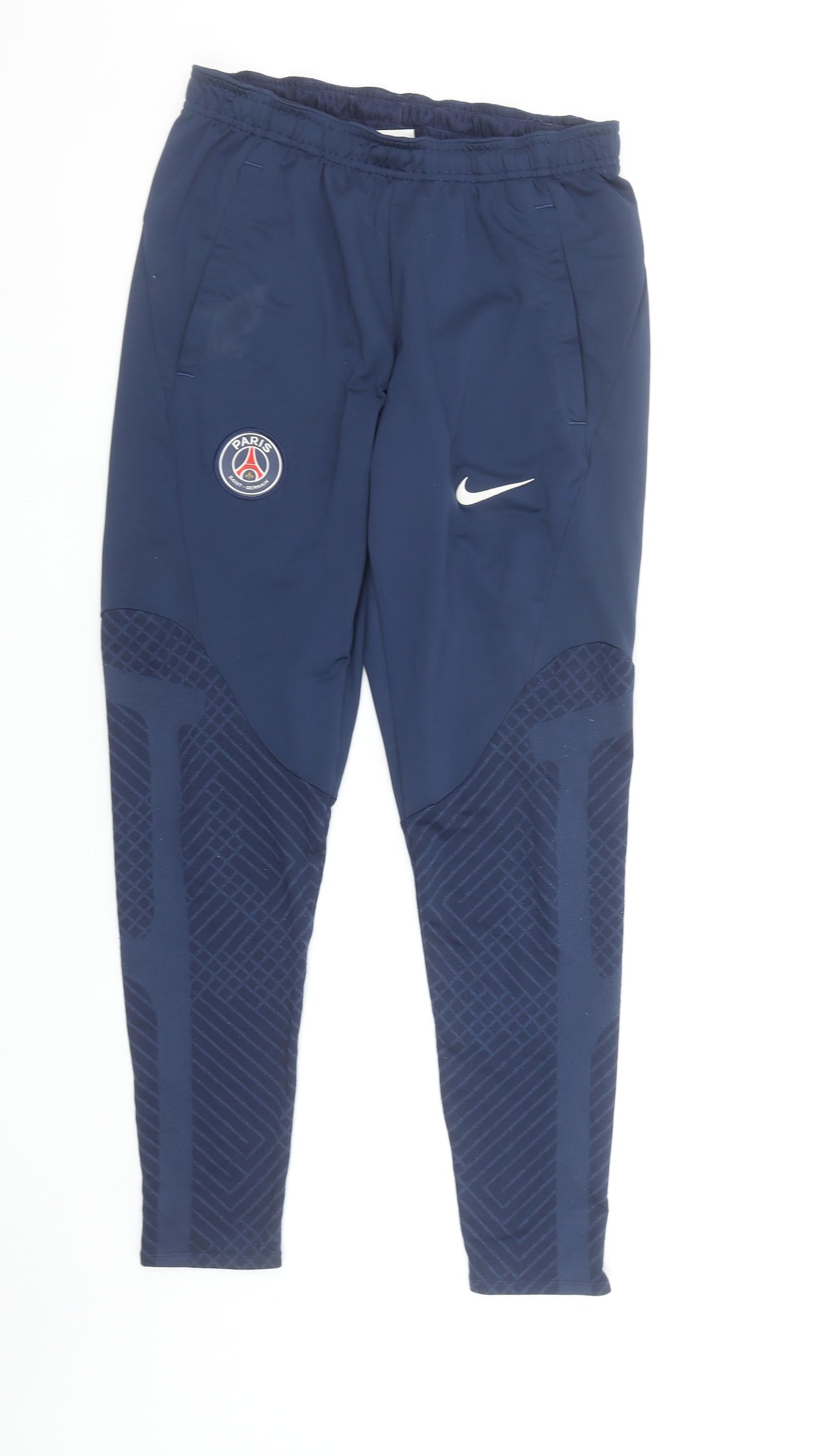 Nike PSG Mens Blue Slim Fit Track Pants S Football Activewear