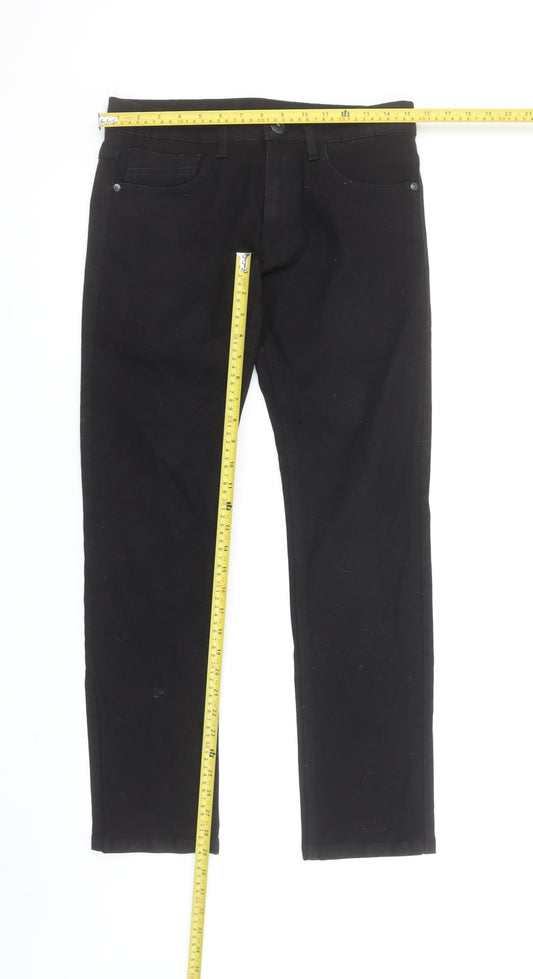 Dunnes Stores Men's Black 30W 30L Regular Fit Straight Jeans