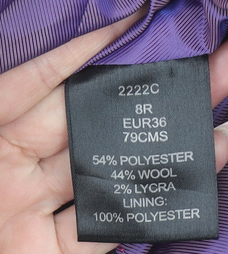 Brook Taverner Women’s Black Wool Blend Tailored Blazer Size 8R