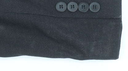 Brook Taverner Women’s Black Wool Blend Tailored Blazer Size 8R