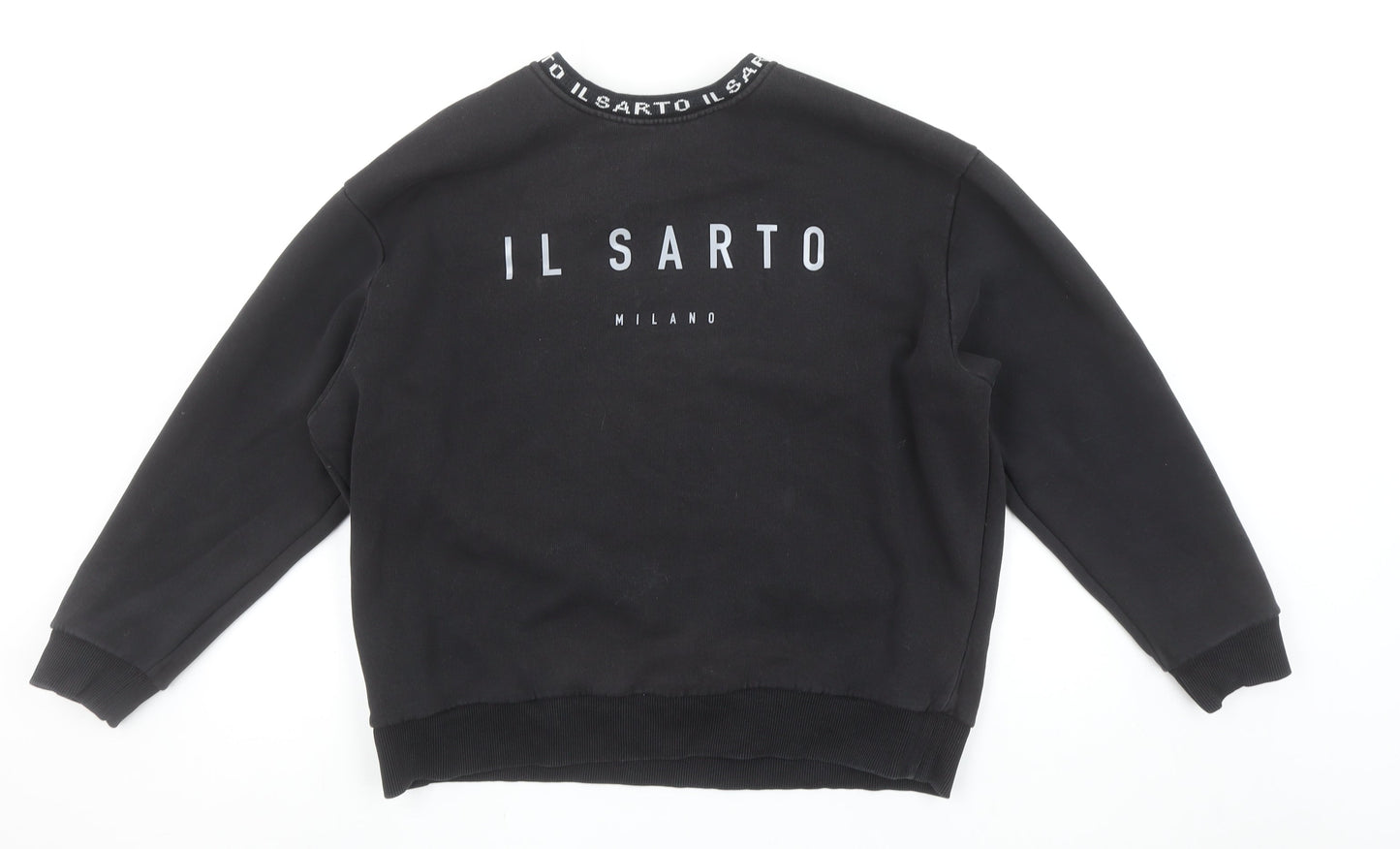 Mens UK Size M IL SARTO Black Pullover Sweatshirt