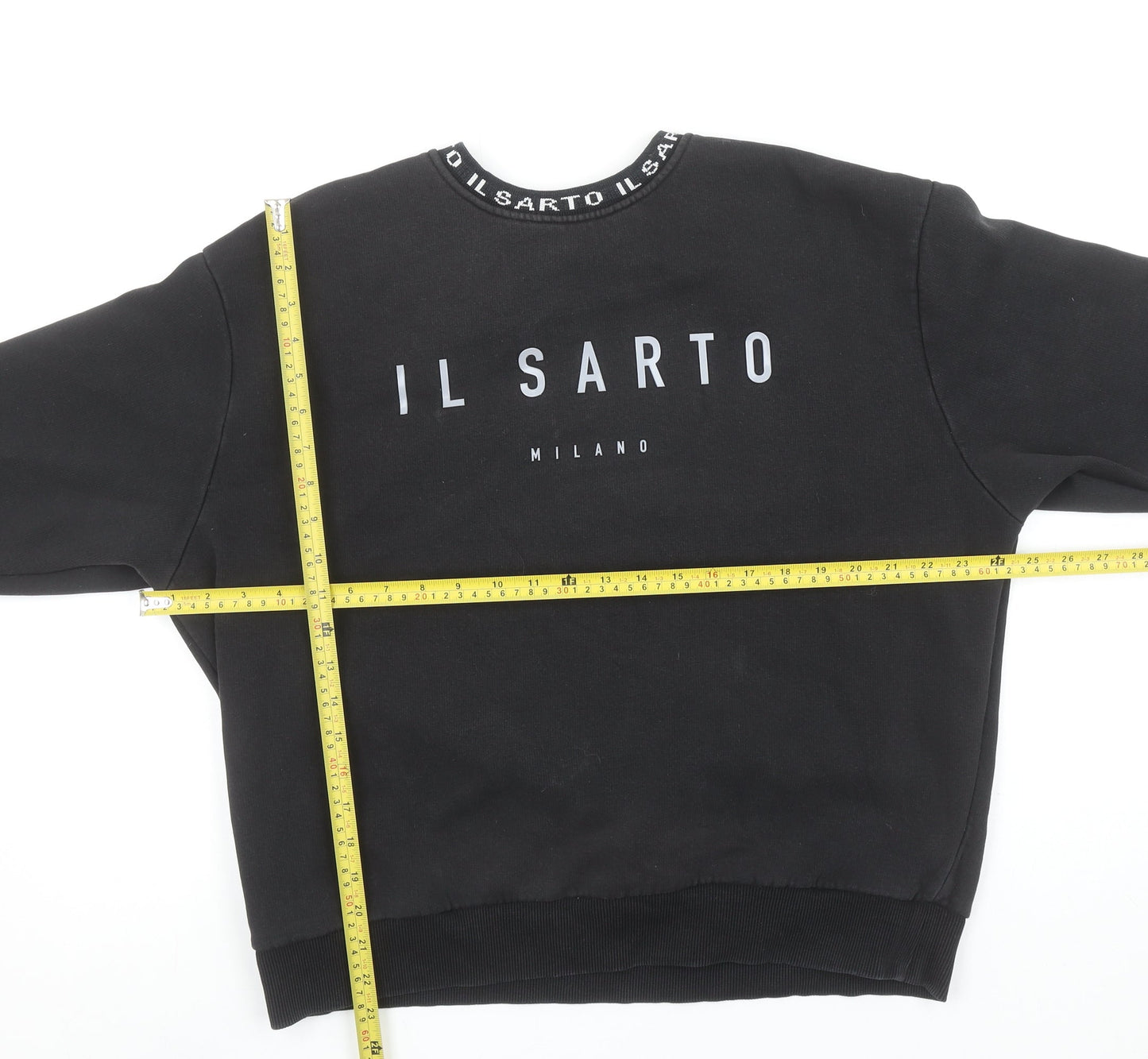 Mens UK Size M IL SARTO Black Pullover Sweatshirt