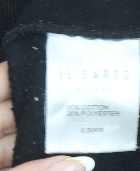 Mens UK Size M IL SARTO Black Pullover Sweatshirt