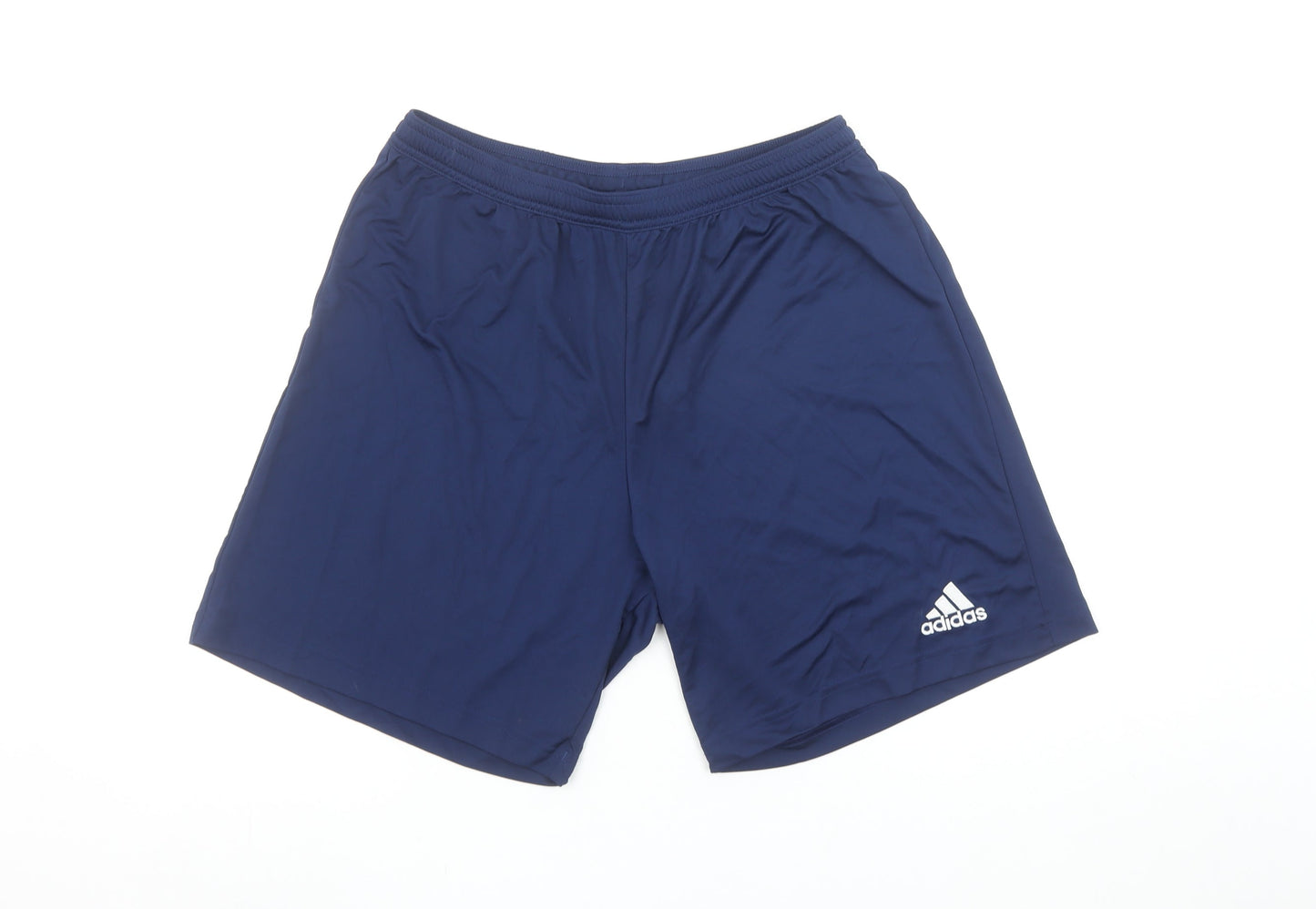 Adidas Mens Blue L Athletic Gym Running Quick Dry Shorts