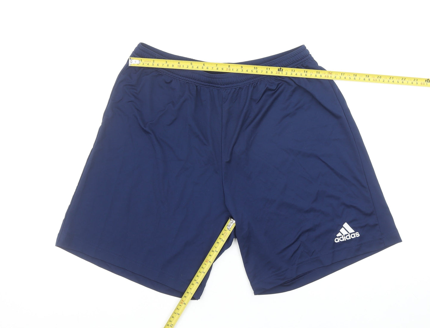 Adidas Mens Blue L Athletic Gym Running Quick Dry Shorts