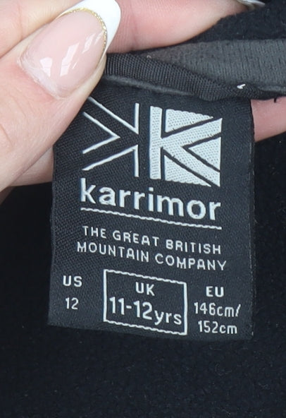 Boys UK Size 11-12 Years Karrimor Black Basic Jacket