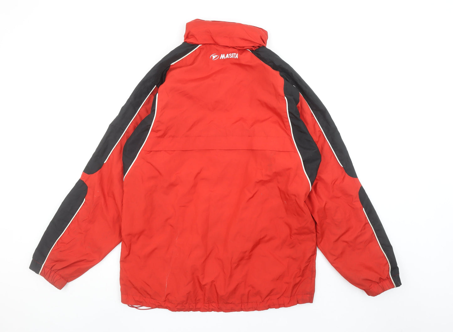 Mens UK Size S Masita Red Windbreaker Coat