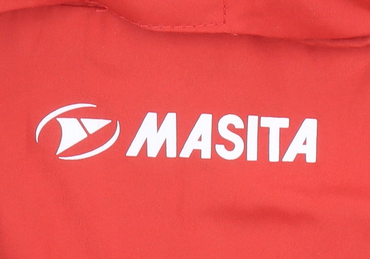 Mens UK Size S Masita Red Windbreaker Coat