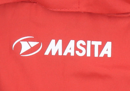 Mens UK Size S Masita Red Windbreaker Coat