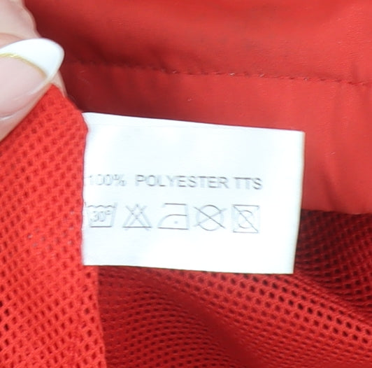 Mens UK Size S Masita Red Windbreaker Coat