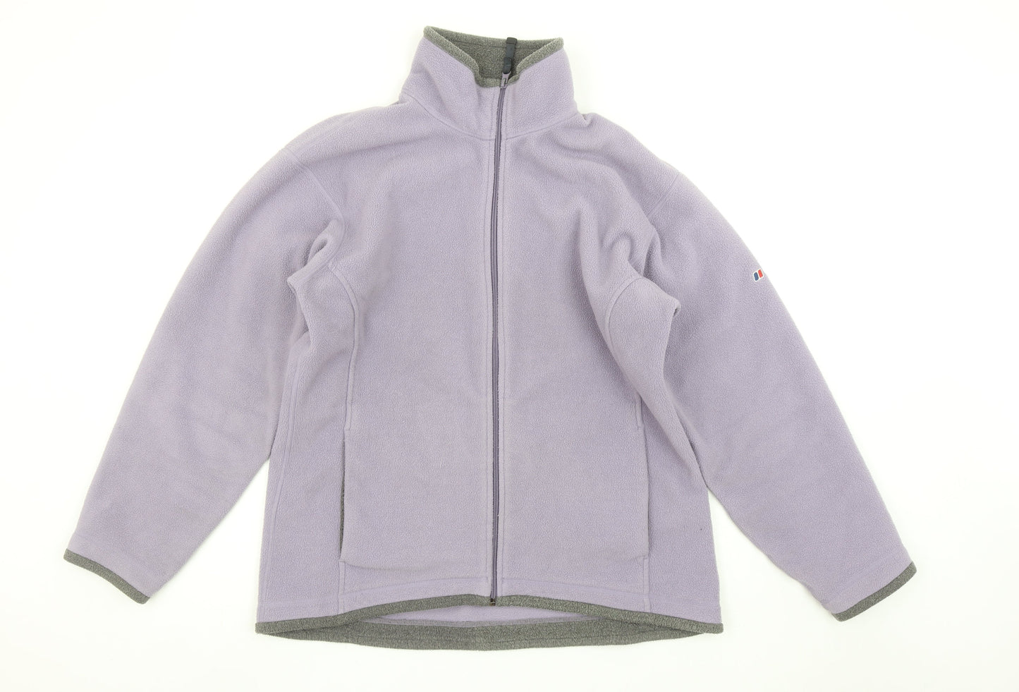 Berghaus Womens Purple Fleece Jacket Size 14 Full Zip Outdoor Coat