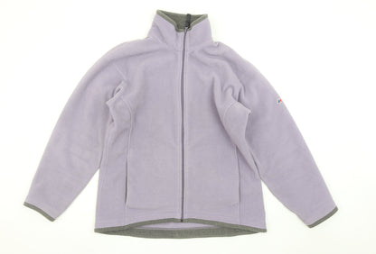 Berghaus Womens Purple Fleece Jacket Size 14 Full Zip Outdoor Coat