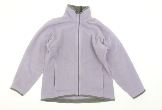 Berghaus Womens Purple Fleece Jacket Size 14 Full Zip Outdoor Coat