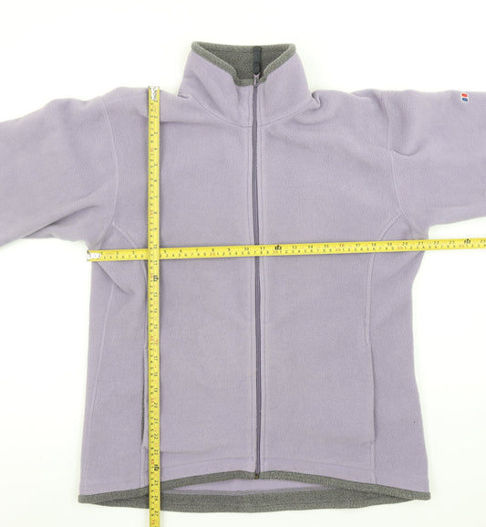 Berghaus Womens Purple Fleece Jacket Size 14 Full Zip Outdoor Coat