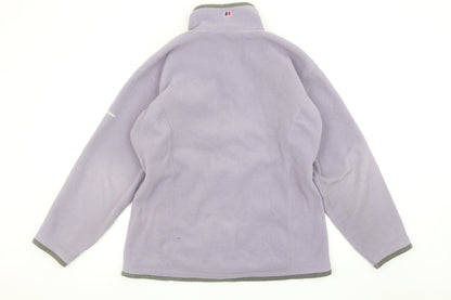 Berghaus Womens Purple Fleece Jacket Size 14 Full Zip Outdoor Coat