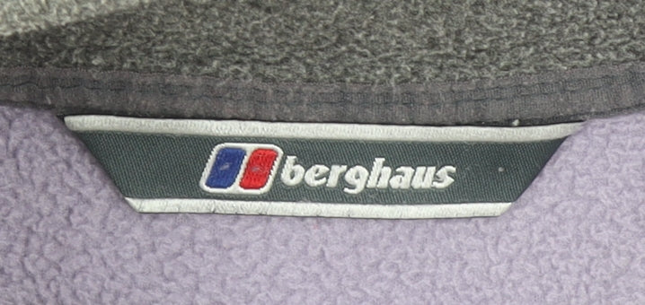 Berghaus Womens Purple Fleece Jacket Size 14 Full Zip Outdoor Coat