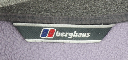 Berghaus Womens Purple Fleece Jacket Size 14 Full Zip Outdoor Coat