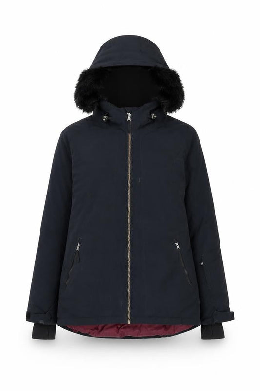 Womens UK Size 12 Crane Black Parka Coat