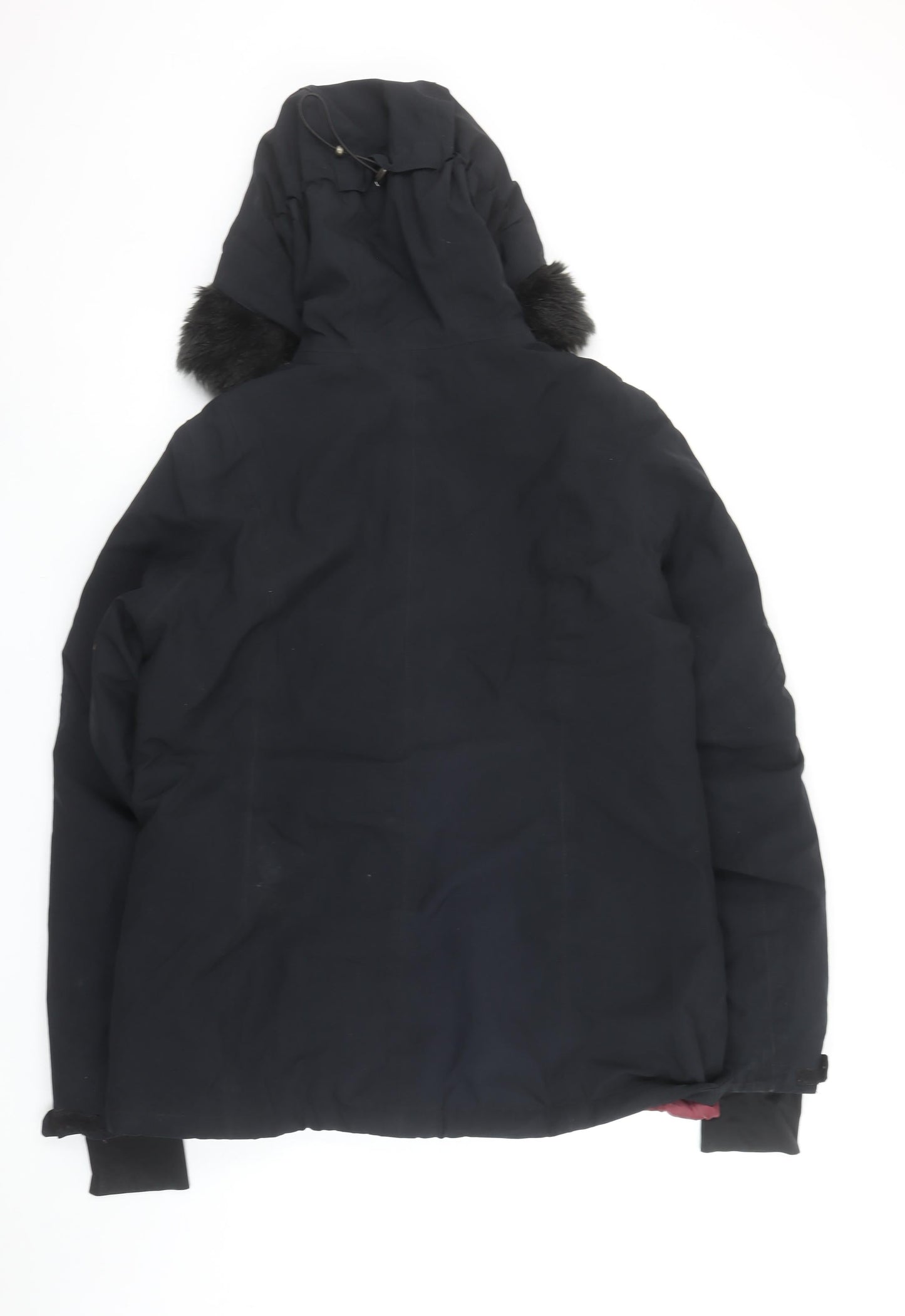 Womens UK Size 12 Crane Black Parka Coat