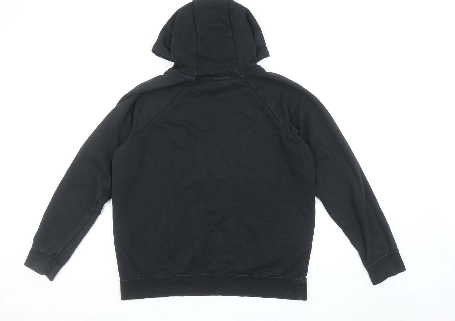 Nike Women’s Black Pullover Hoodie L Cotton Blend Logo Classic