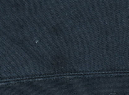 Nike Women’s Black Pullover Hoodie L Cotton Blend Logo Classic