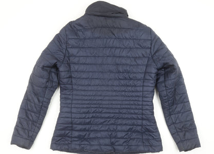Womens UK Size 12 F&F Blue Puffer Jacket