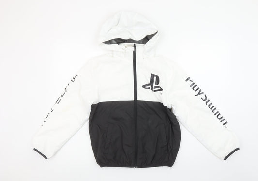 Boys UK Size 8-10 Years H&M Multicoloured Windbreaker Coat