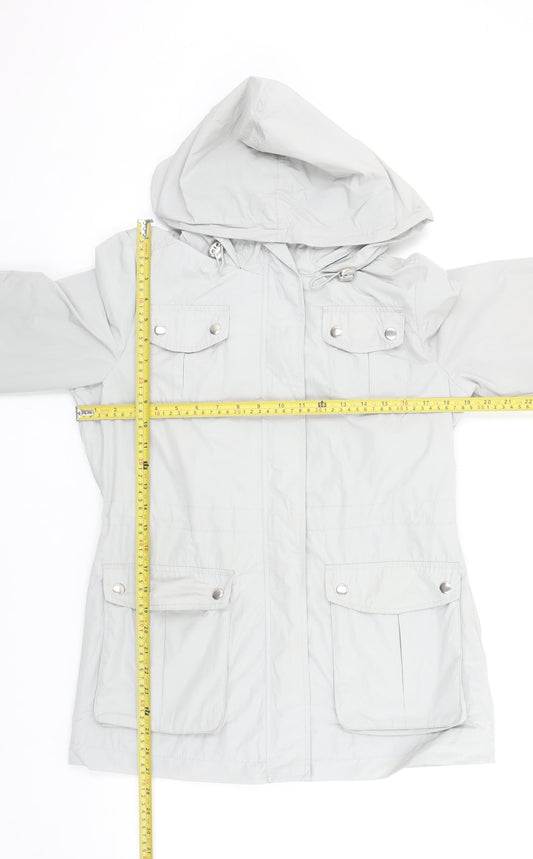 Womens UK Size 8 Marks and Spencer Grey Parka Coat