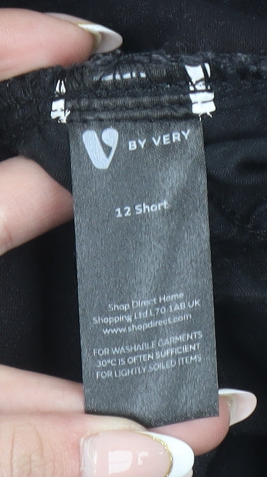 Very Women's Black Skinny Jeans Size 12 Short Stretch Denim