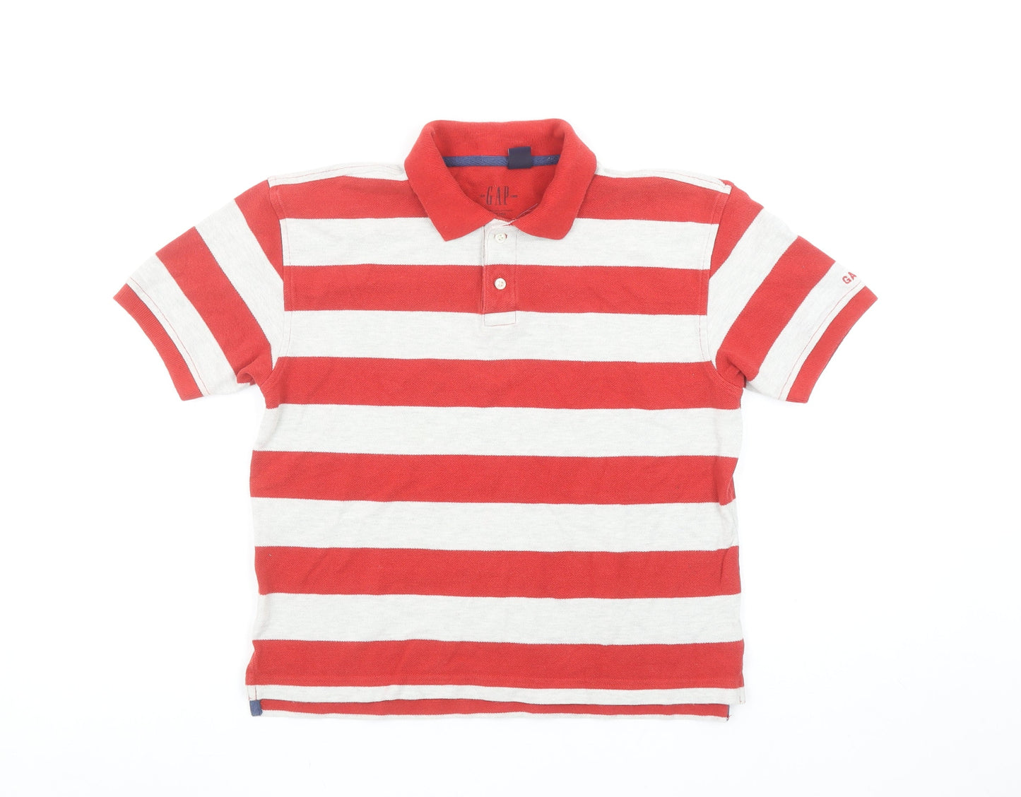 Boys UK Size 7-8 Years Gap Red Basic Polo